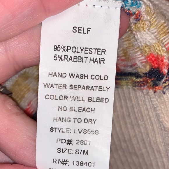 🇺🇸 Styleholic Multicolor Striped Cardigan w/Fringe Draped - Picture 6 of 6